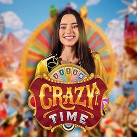 Crazy Time logo by Evolution at Viu Viu CasinoCrazy Time